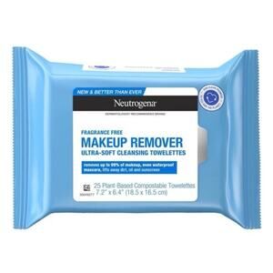 Neutrogena Makeup Remover Cleansing Towelettes, Fragrance Free, 25‎ Ct